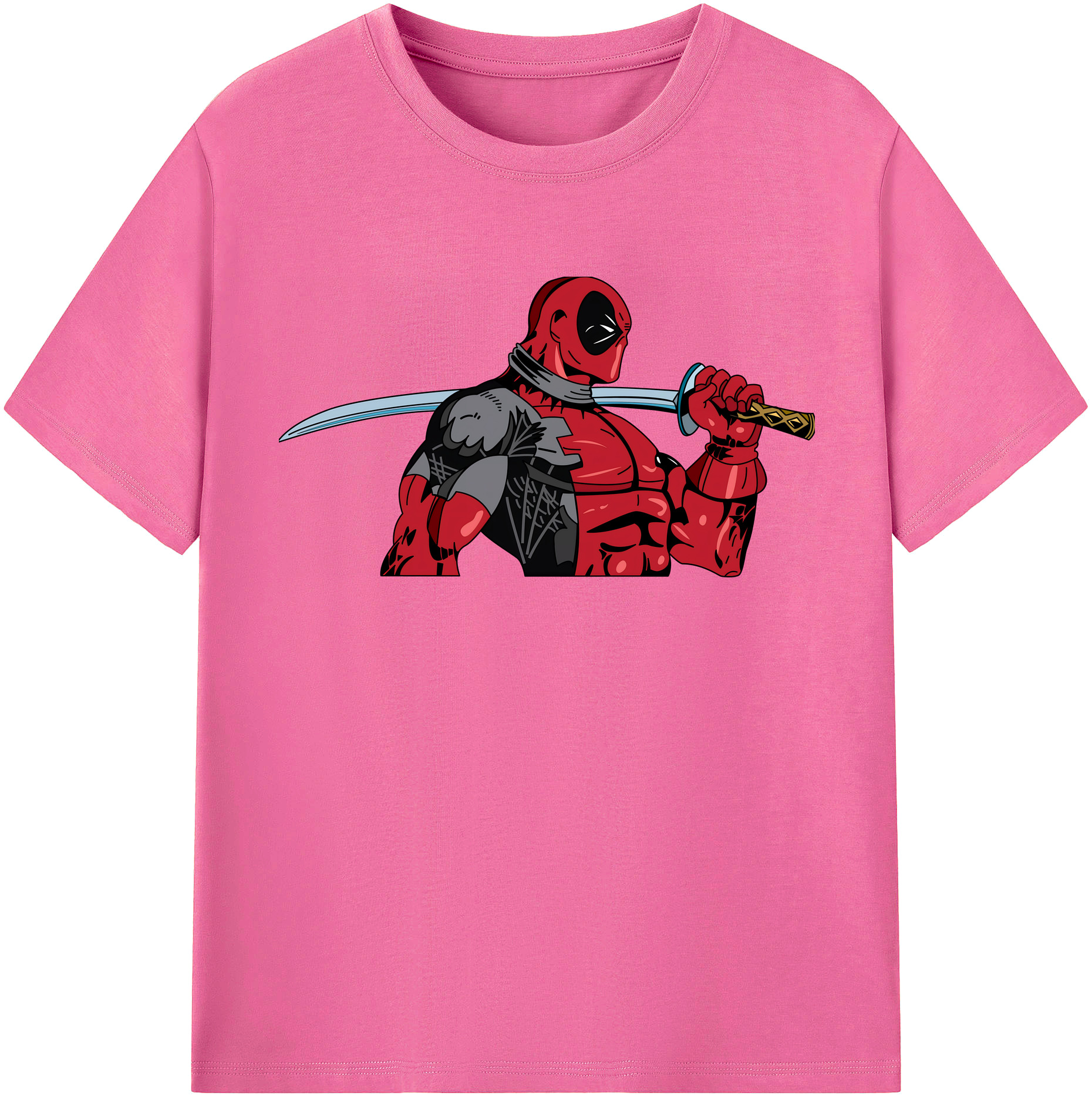 （画像用） Deadpool デッドプール レディースカジュアルプリントTシャツ（綿100％）